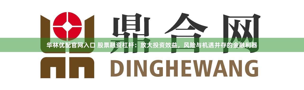 华林优配官网入口 股票融资杠杆：放大投资效益，风险与机遇并存的金融利器